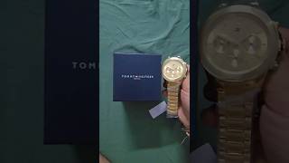 Brand New Fully Gold Loaded Multifunction Tommy Hilfiger Watch Unboxing [upl. by Enieledam743]