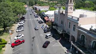 Sonoma California downtown around the square drone video [upl. by Nuahsad]