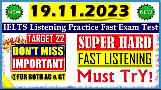 IELTS LISTENING PRACTICE TEST 2023 WITH ANSWERS  19112023 [upl. by Anelej596]