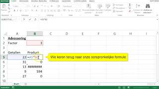 Excel Gemengde Adressering teken [upl. by Ecniuq]