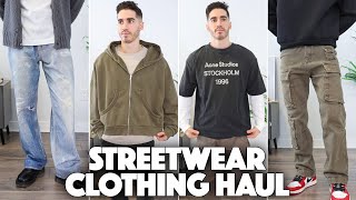 Streetwear Clothing Haul  Shopping Vlog [upl. by Hgielhsa]