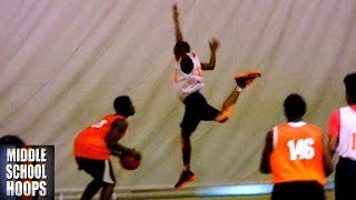 Marquise Walker SICK BUZZER BEATER at BBall Spotlight Future Phenom Camp [upl. by Artnoed]