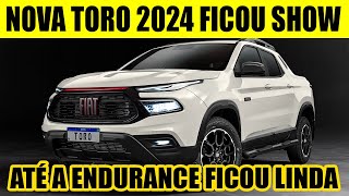 NOVA FIAT TORO 2024  NOVA FRENTE DEIXOU ATÉ A ENDURANCE BONITA [upl. by Aener]