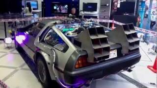 El DeLorean exhibido en Garbarino [upl. by Edya]