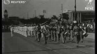 Victory parade of the British Occupation Forces in Italy 1945 [upl. by Tahp]