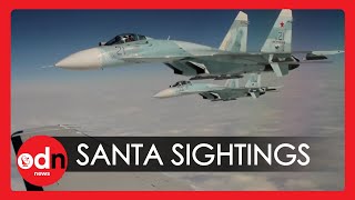 Father Christmas Sightings Reported Across the United States [upl. by Brana]