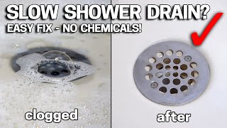 DONT LIVE with SLOW DRAINS  Make Your Shower Drain like New In 2 Minutes [upl. by Zenda496]