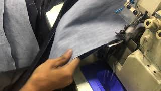 Denim inseam on overlock [upl. by Moncear]