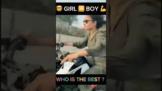 Girls 🆚 Boys 🔥👀 trending ytshorts shorts viralvideo bikergirl bike stunt race mt15 [upl. by Eiramlirpa]