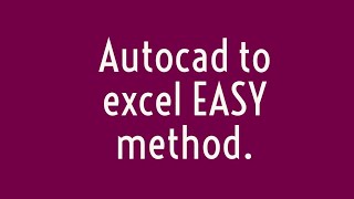 How to Convert AutoCAD Points to CSV or EXCEL [upl. by Kyd]