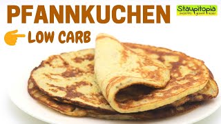 Low Carb Pfannkuchen  gesund und lecker  Rezept für Low Carb Pancakes mit Kokosmehl [upl. by Mirabelle]