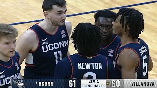 1 UCONN vs Villanova College Basketball Game Full Highlights 2024  INSANE GAME [upl. by Eanaj965]