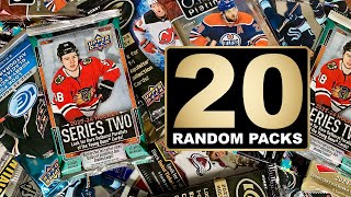 Plucking Box Hits  Opening 20 Random Packs Of Hockey Cards 16 [upl. by Gwendolen]