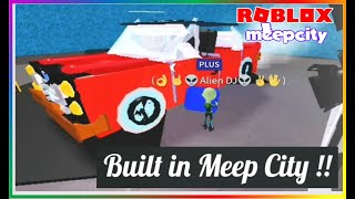 🚘 Custom build Meep City Car V 10 🚘 ♥️ Roblox ♥️ [upl. by Burnley]