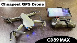 Indias Most Affordable Gps Drone With EAC Camera  GD89 MAX GPS DRONE Under 10k [upl. by Varuag]