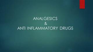 Analgesic amp Anti inflammatory drugs KAPS Exam material [upl. by Aztinaj]