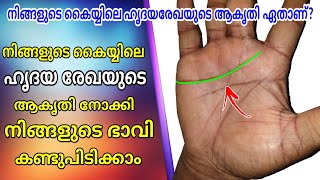 നിങ്ങളുടെ ഹൃദയരേഖ ഇതിൽ ഏതാണ്  Palmistry in Malayalam  Heart Line Explanation  VedicPalmistry [upl. by Beutner163]