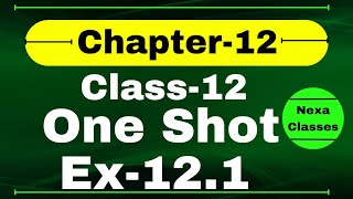 Class12 Ex121 Q1 to Q10  Class 12 One Shot Ex 121 Math  Ex 121 Class12 in One Shot [upl. by Ahsikat]