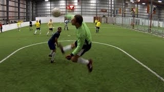 Indoor Soccer Keeper Saves  572014 [upl. by Corvin]