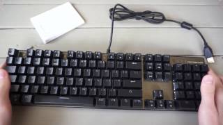 MOTOSPEED Inflictor CK104 Mechanical RGB Backlit Keyboard Review [upl. by Starinsky754]