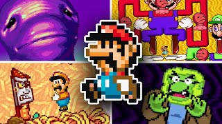 Marios Mystery Meat  Hilarious Super Mario World Rom Hack [upl. by Nimajnab953]