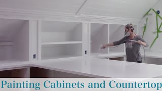 Painting Cabinets and Countertop [upl. by Otnicaj]