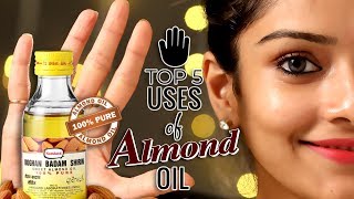 Top 5 Uses Of Almond Oil  How To Use Almond Oil In Different Ways  Beauty Hacks For Girls  Foxy [upl. by Ainos867]