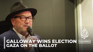 Gaza on the ballot George Galloway wins UK byelection [upl. by Onitnelav983]