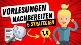 Vorlesungen nachbereiten Die Top 5 Strategien für fabelhafte Noten 📝 [upl. by Morry296]