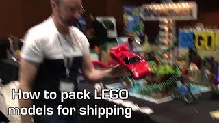 How to pack LEGO models for shipping [upl. by Constancy]