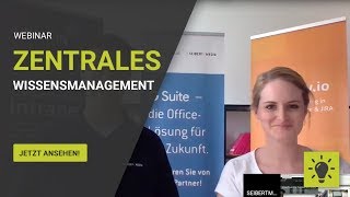 Webinar Zentrales Wissensmanagement – Wie Sie schneller finden was Sie suchen [upl. by Nylhsa323]