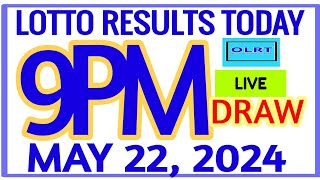 Lotto Results Today 9pm DRAW May 22 2024 swertres results [upl. by Naivart]