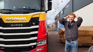 Het klokje rond op pad met de SCANIA oa lossen in de mooie stad achtâh de dùine [upl. by Taber]