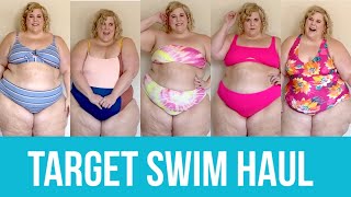 Target Plus Size Swimwear Haul  Try On [upl. by Adnesor]