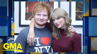 Ed Sheeran drops ‘The Joker and the Queen’ remix with Taylor Swift l GMA [upl. by Blandina831]