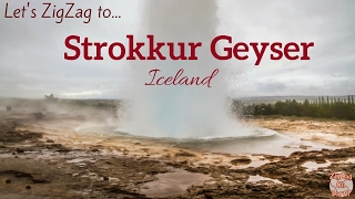 Haukadalur Iceland  Strokkur geyser eruption [upl. by Tecil]