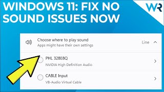 No sound in Windows 11 Try these fixes now [upl. by Lawton]