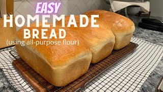 HOW TO MAKE BREAD  STEP BY STEP INSTRUCTIONS  USING ALLPURPOSE FLOUR [upl. by Victorie]