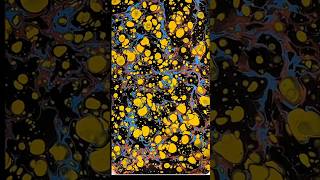 🤎🖤💛💙 dapples marbling art fabric handmade satisfying speedpaint painting originalart [upl. by Bergquist]