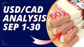 USD CAD Technical Analysis for the month of September 130 2024 [upl. by Oona]