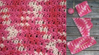 Learn This is Crochet Stitch Left Handed Tutorial Floret Stitch Easy [upl. by Kudva642]