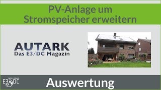 Bestehende PVAnlage um Stromspeicher erweitern 2  Die Auswertung [upl. by Aileon59]