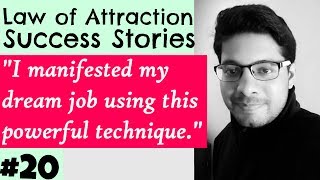 MANIFESTATION 20 Attracted Dream Job using Powerful Technique  Law of Attraction Success Series [upl. by Tristis]