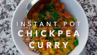 Instant Pot Chickpea Curry [upl. by Ayenet]