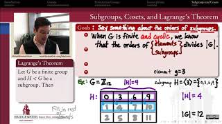 3017A Cosets and Lagranges Theorem Introduction [upl. by Eudosia123]