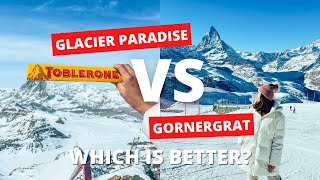 ZERMATT Gornergrat VS Matterhorn Glacier ParadiseWHICH IS BETTER [upl. by Dulcle949]