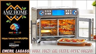 Describing Emeril Lagasse Dual Zone Air Fryer Oven Combo Amazon [upl. by Anbul]