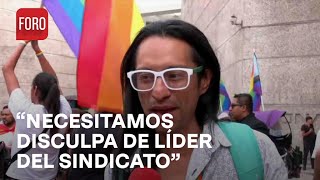 Miembro de la comunidad LGBTIQ exige disculpa del líder del sindicato del Infonavit  Las Noticias [upl. by Fonzie]