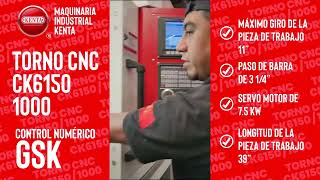 TORNO CNC CL2040 CONTROL GSK CONTACTANOS PARA CONOCER PRECIO Y PROMOCIONES [upl. by Moyers554]