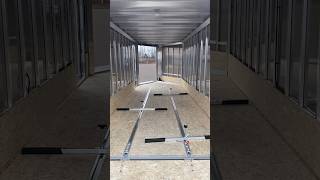 EZ HAULER 7X18 INLINE SNOWMOBILE TRAILER trailer aluminumtrailers enclosedtrailer snowmobile [upl. by Kciremed249]